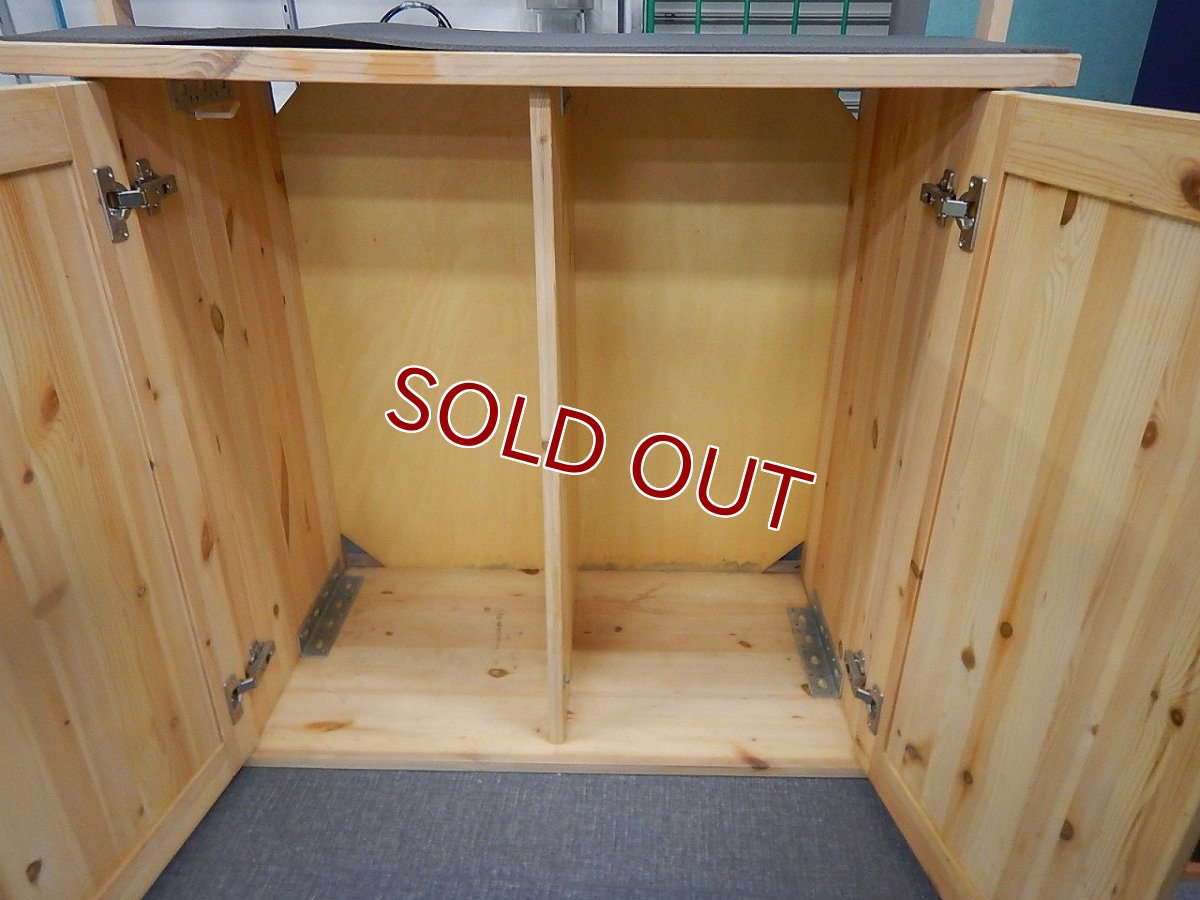 画像2: 【リユース品】【水槽台】W90D45cm木製キャビネット店頭受け渡し (2)