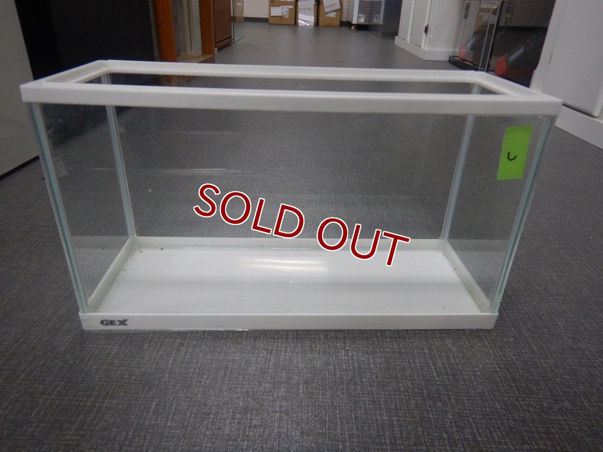 画像1: 【リユース品】【水槽】W4５D17H25cmガラス水槽 管理記号　し店頭受け渡し限定 (1)