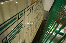 画像4: 【サマーセール30%OFFクーポン番号（30）対象商品 】【リユース品】【看板】数十年の重みの詰まったディスカス・アジアアロワナコーナー看板。裏面には旧jフロアガイドマップ掲載店頭受け渡し限定 (4)
