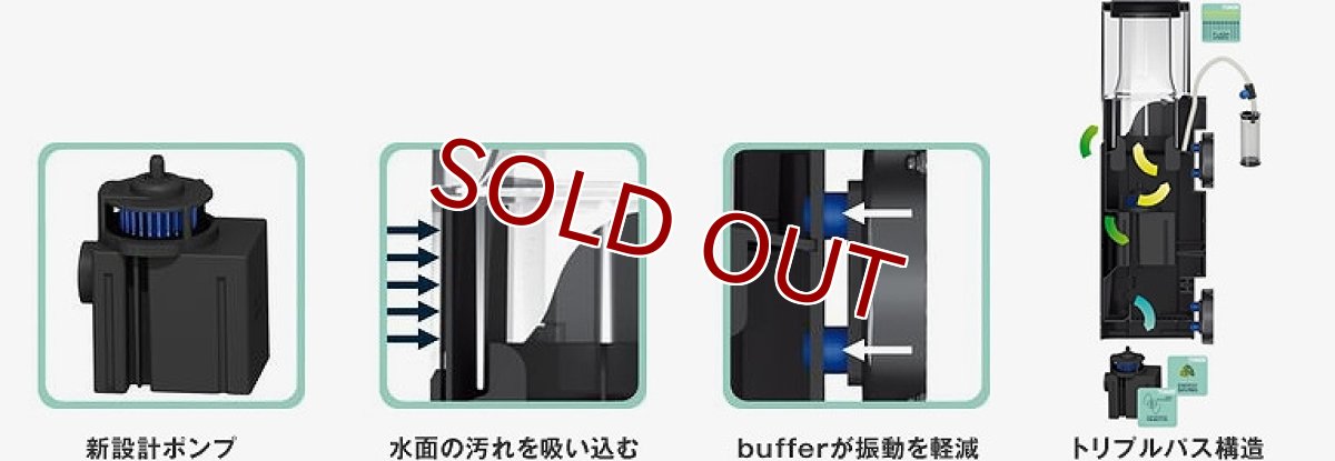 画像2: 【飼育用品・器具】【プロテインスキマー】【TUNZE】　ツンゼ DOC スキマー 9012(海水用)(サンゴ用)(メーカー保証付き) (2)
