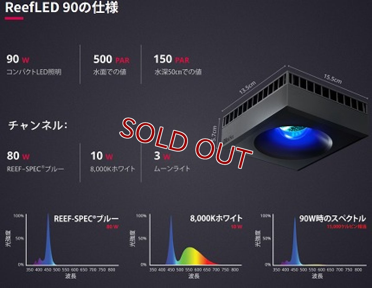 画像2: 【飼育用品・器具】【送料無料】【LEDライト】【Red Sea】 Reef LED  90 (リーフLED)(海水用)(サンゴ用)(メーカー保証付き) (2)