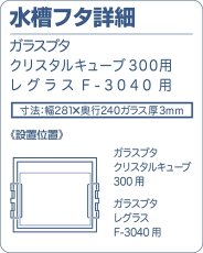 画像2: 【飼育用品・器具】【ガラス水槽】クリスタルキューブ 300 -B(淡水、海水) (2)