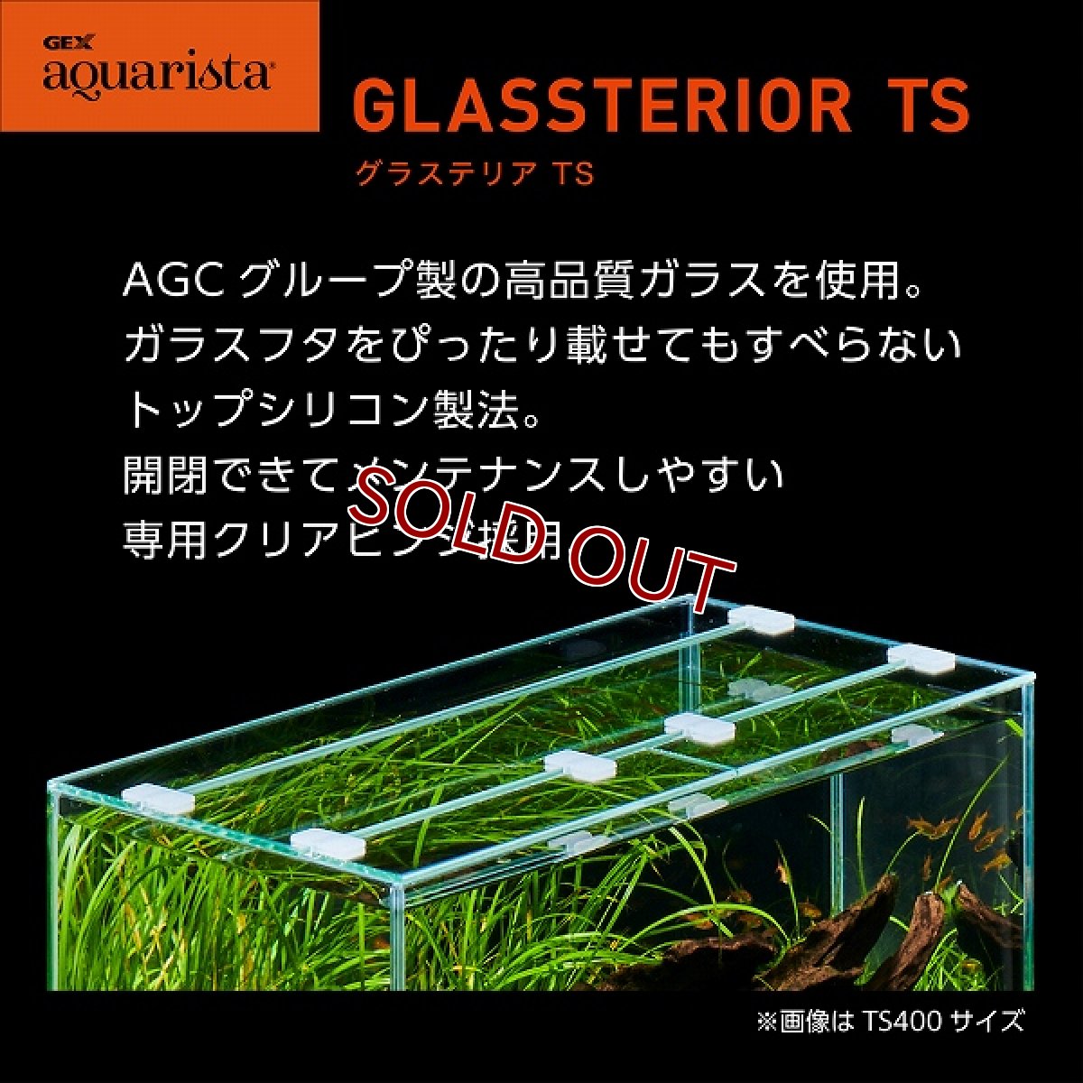 画像2: 【飼育用品・器具】【ガラス水槽】GEX　Ga Glassterior TS 200(淡水、海水) (2)