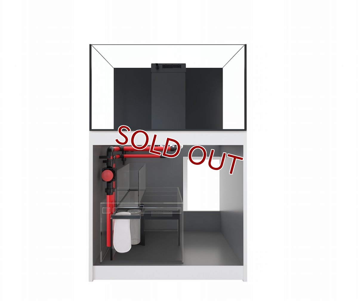 画像2: 【飼育用品・器具】【大型商品送料別途】【お取り寄せ】Reefer G2 250 ホワイト フランジ付90×50×53 水槽台含むH140 総水量245リットル(送料別途) (2)