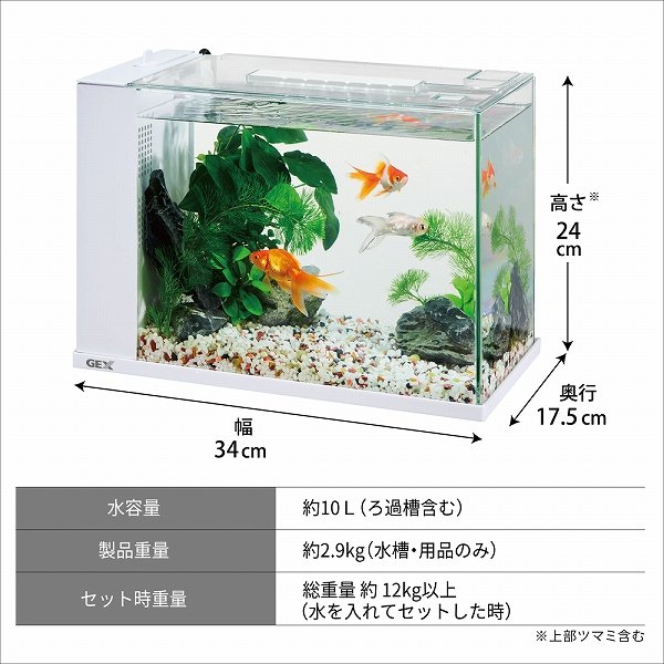 飼育用品・器具】【オールインワン水槽】GEX アワーズ ブラック(淡水