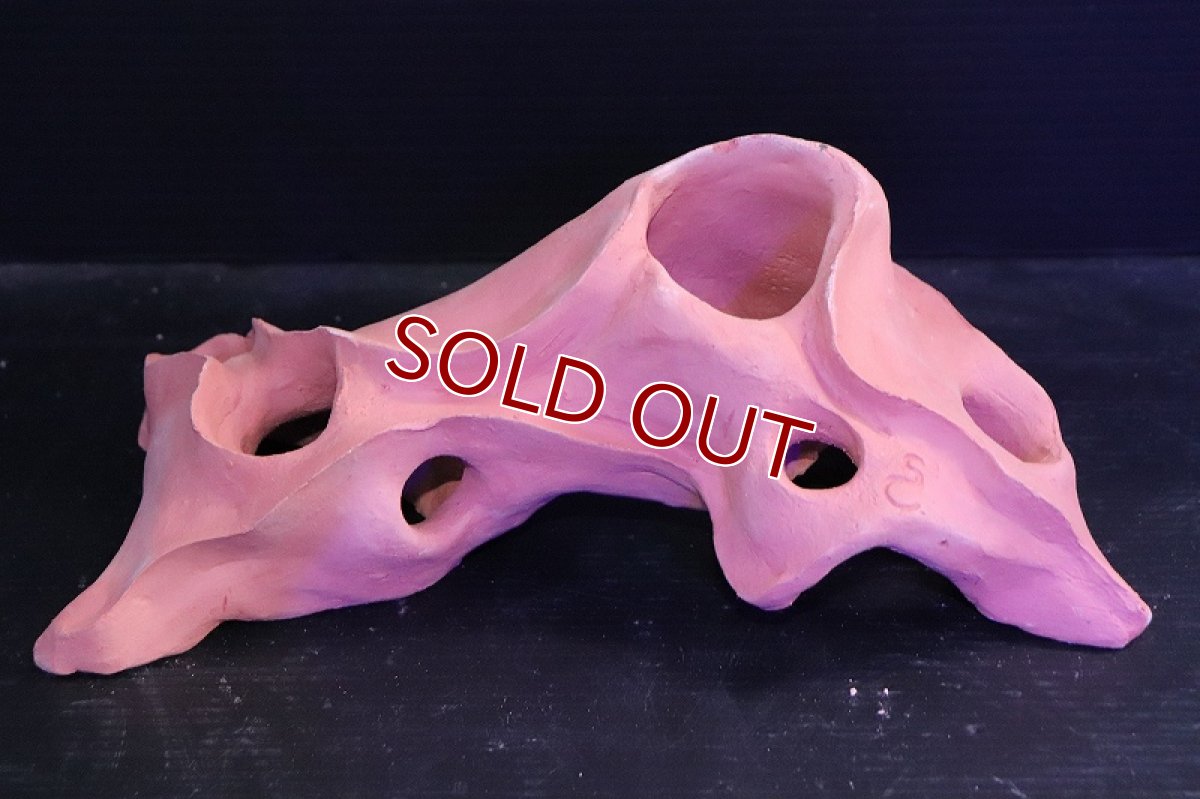 画像2: 【熱帯魚 シェルター】シェルタクラフタ 赤茶タイプ 基本型TA Lサイズ シェルター【1個 サンプル画像】(淡水) (2)