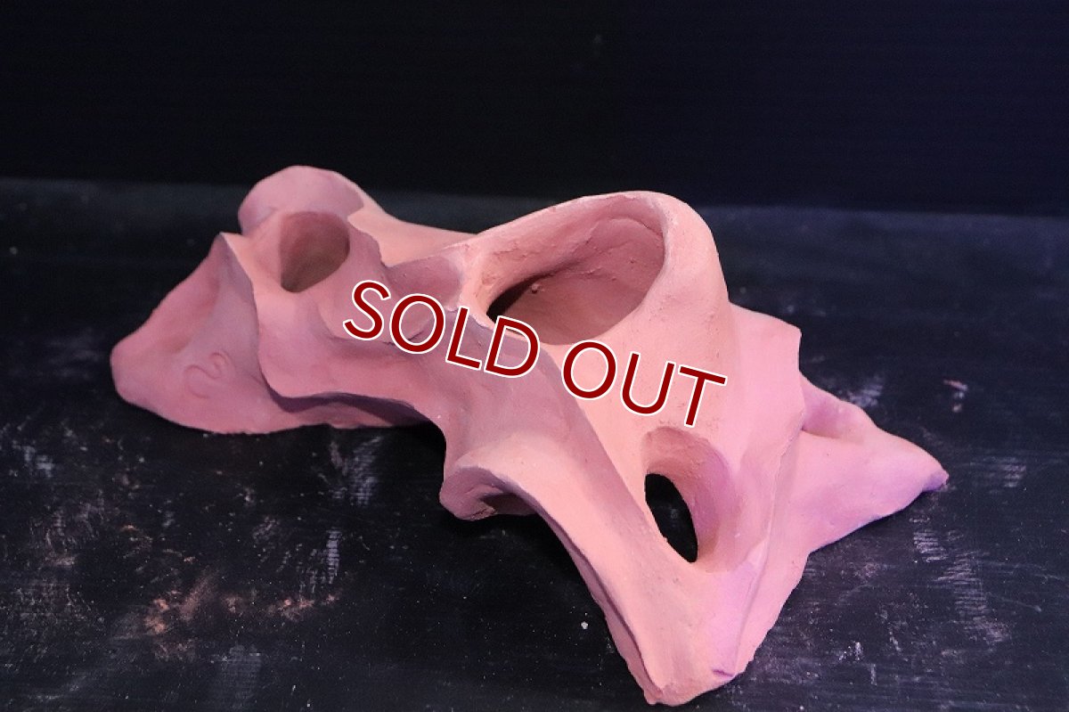 画像4: 【熱帯魚 シェルター】シェルタクラフタ 赤茶タイプ 基本型TA Mサイズ シェルター【１個 サンプル画像】(淡水) (4)