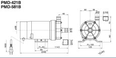 画像4: 【飼育用品・器具】【ポンプ】三相マグネットポンプ PMD581Bネジ(淡水 海水用) (4)