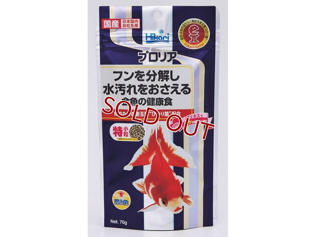 画像1: 【飼育用品・餌】 キョーリン プロリア(特小粒) 70g【乾燥餌】 (淡水用)(餌) (1)