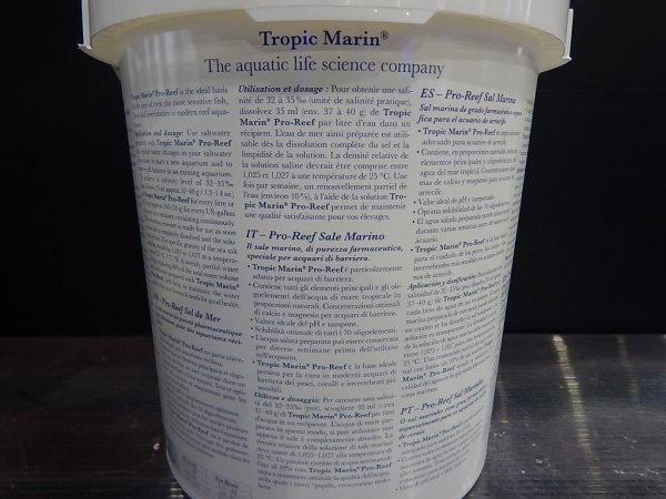 飼育用品】 Tropic Marin PRO-REEF SEA SALT 25kg 750L【人工海水