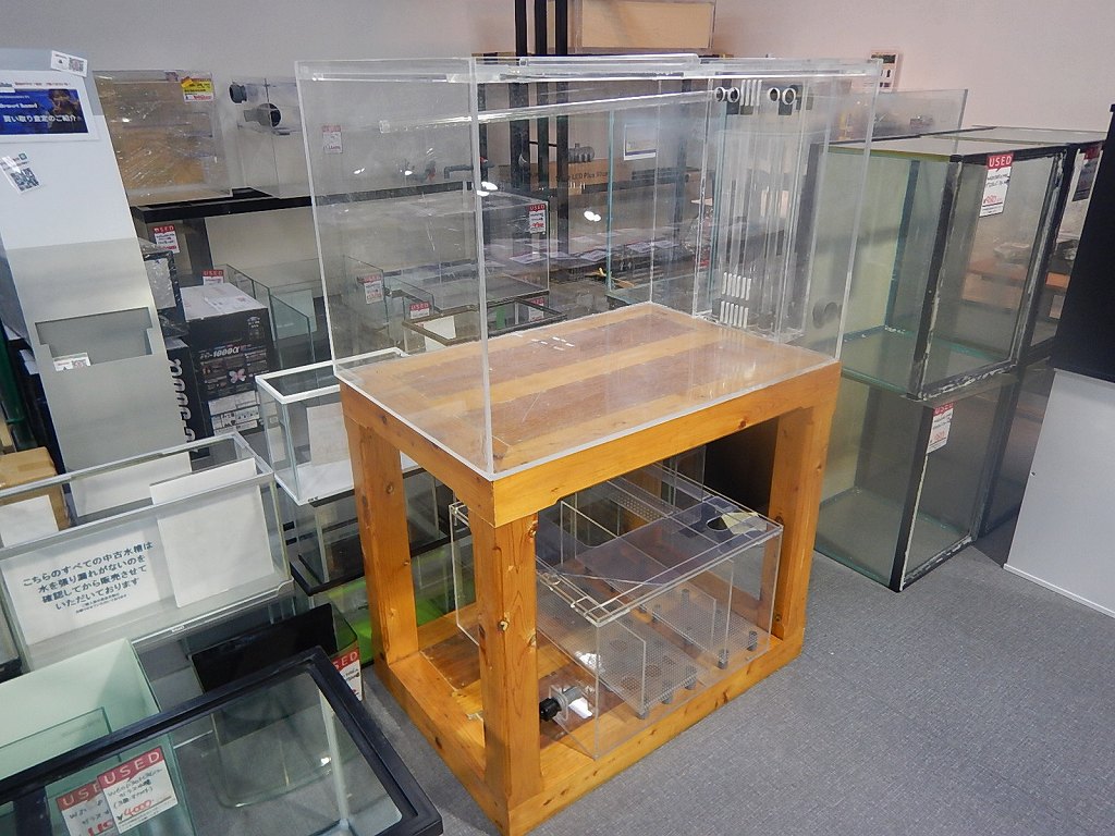 Net 中古市 Off対象商品 リユース品 オーバーフロー W90d60h60アクリルオーバーフロー水槽3点セット 店頭受け渡し限定 熱帯魚 中古 アクアリウム用品 ペットバルーン ネットショップ