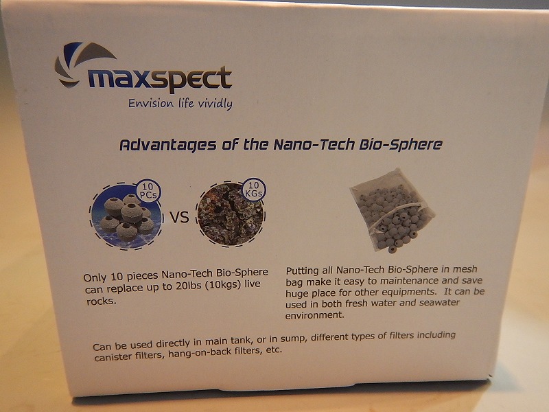 【飼育用品・器具】【ろ過材】マックススペクト バイオスフィア Bio-Sphere 1K(淡水海水用)