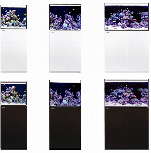 【飼育用品・器具】【オーバーフロー水槽】Red Sea REEFER NANO(リーファー ナノ)フランジ付き 45×45×45 ブラック  （送料別途）（海水用）(メーカー保証付き)