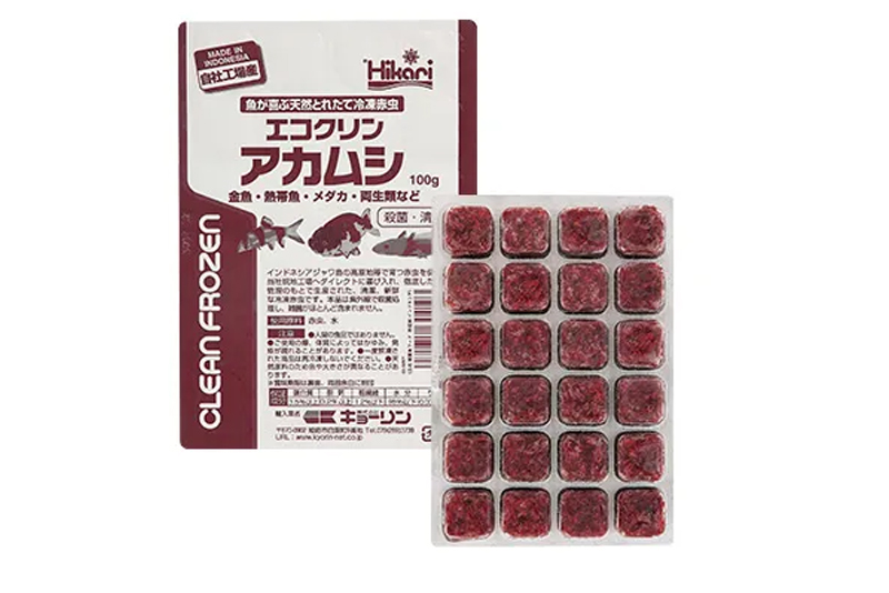 飼育用品・餌】 エコクリンアカムシ 100ｇ /18枚【冷凍餌】 (淡水用)(餌) ペットバルーン ネットショップ